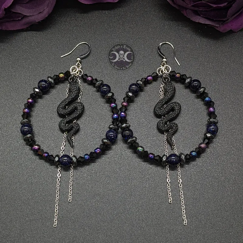 Lilith Snake Hoops