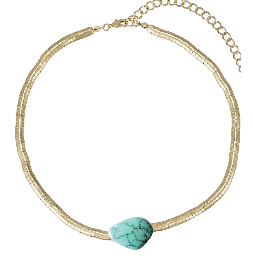 Liquid Gold and Pearl Choker