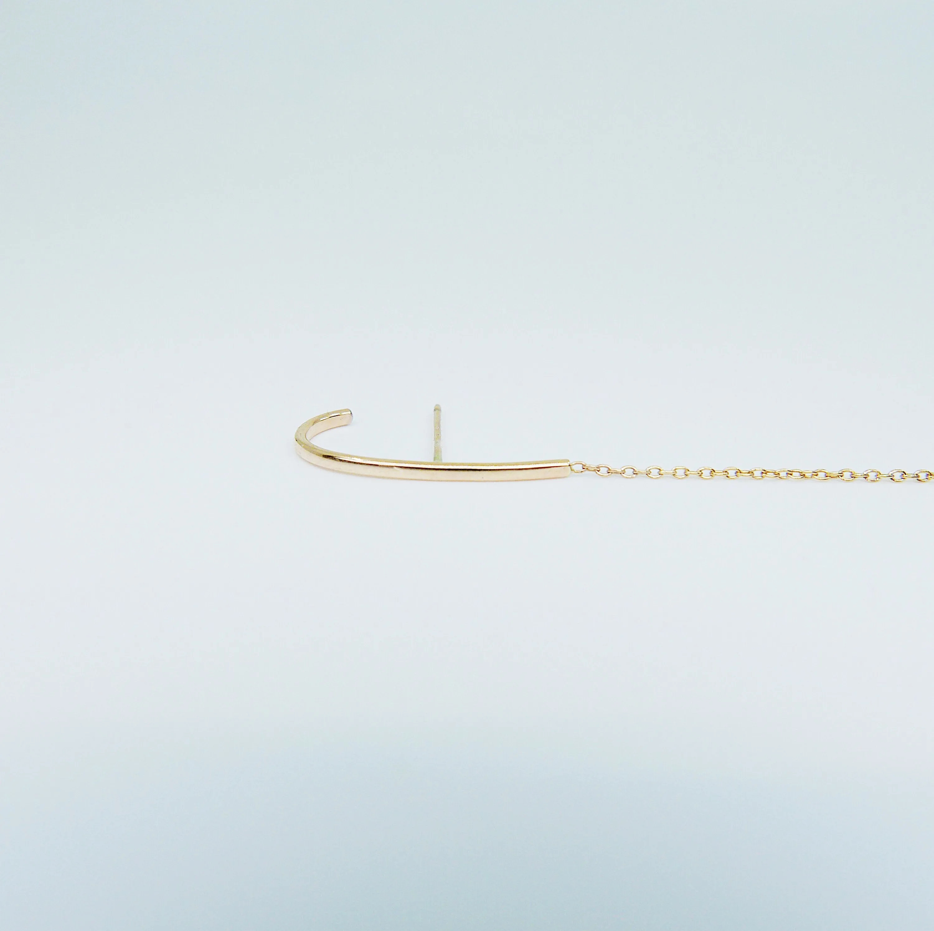 Long Chain Ear Cuff Earring