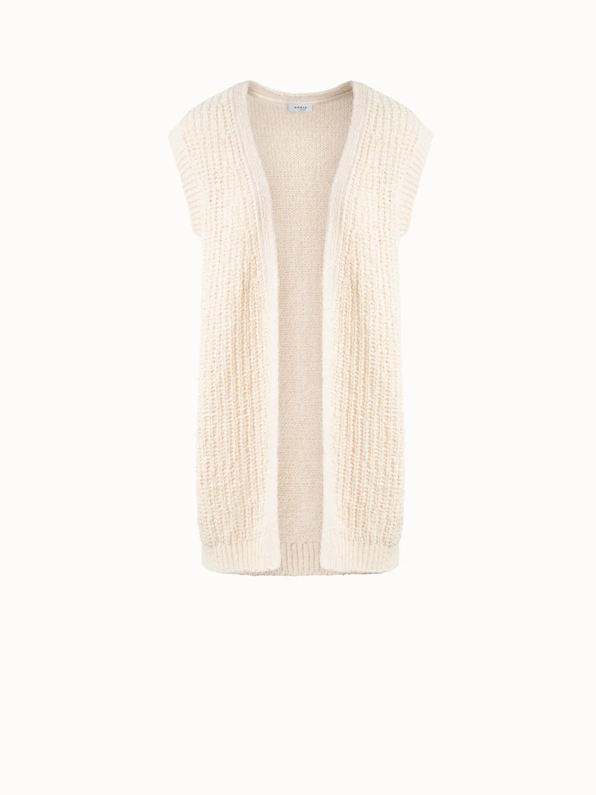 Long Chunky Knit Gilet