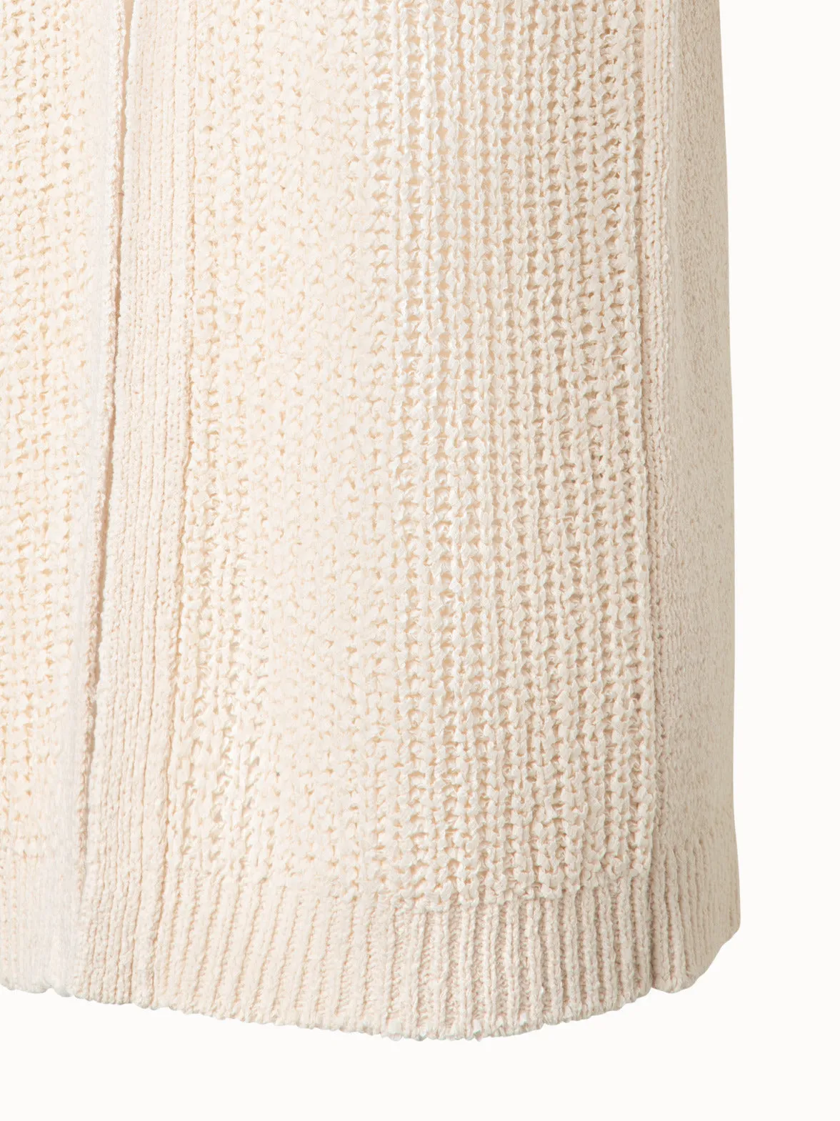 Long Chunky Knit Gilet