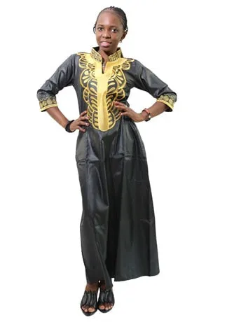 Long Robe African  Embroidery  Dress