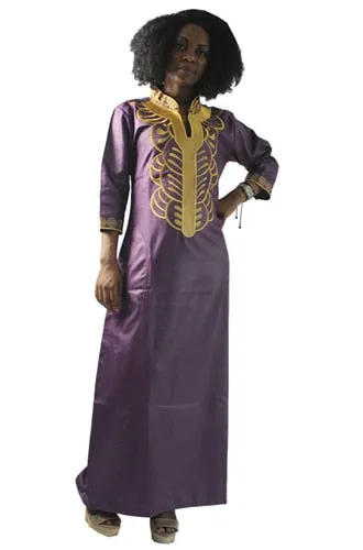 Long Robe African  Embroidery  Dress