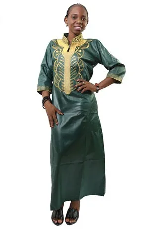 Long Robe African  Embroidery  Dress