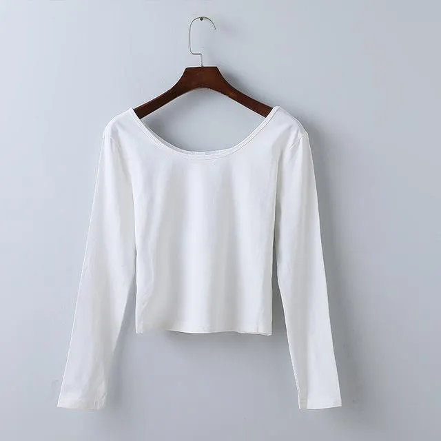 Long Sleeve Crop T-Shirt