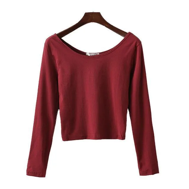Long Sleeve Crop T-Shirt