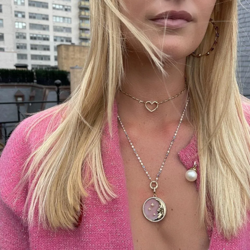 Long Tiny Letters Transformer Necklace