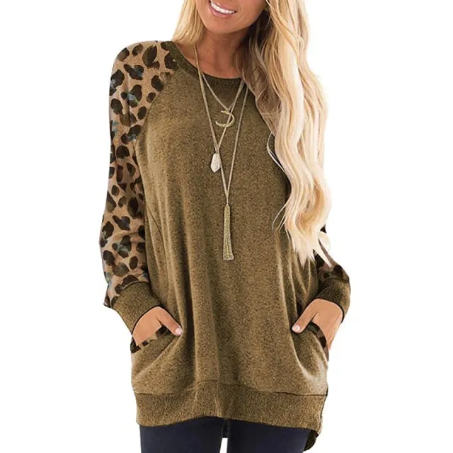 Loose Casual Long Sleeve Blouse Woman