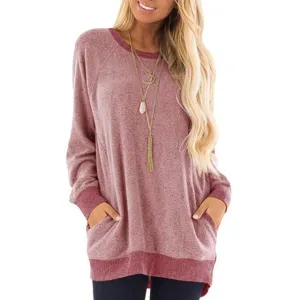 Loose Casual Long Sleeve Blouse Woman