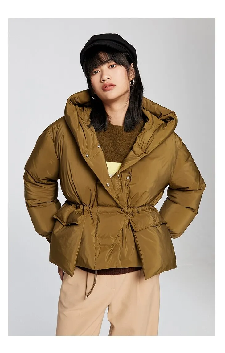 Loose Down Jacket with Big Pocket