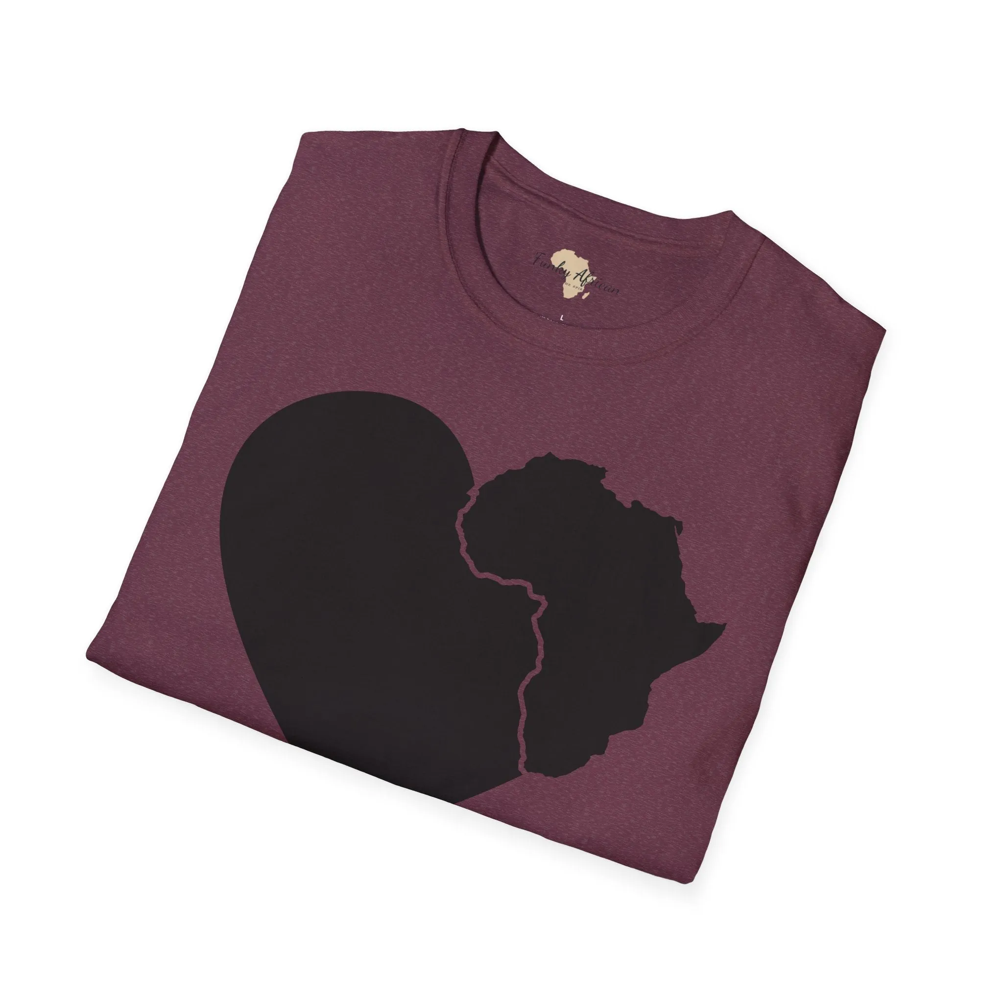 Love, Africa graffiti unisex softstyle tee