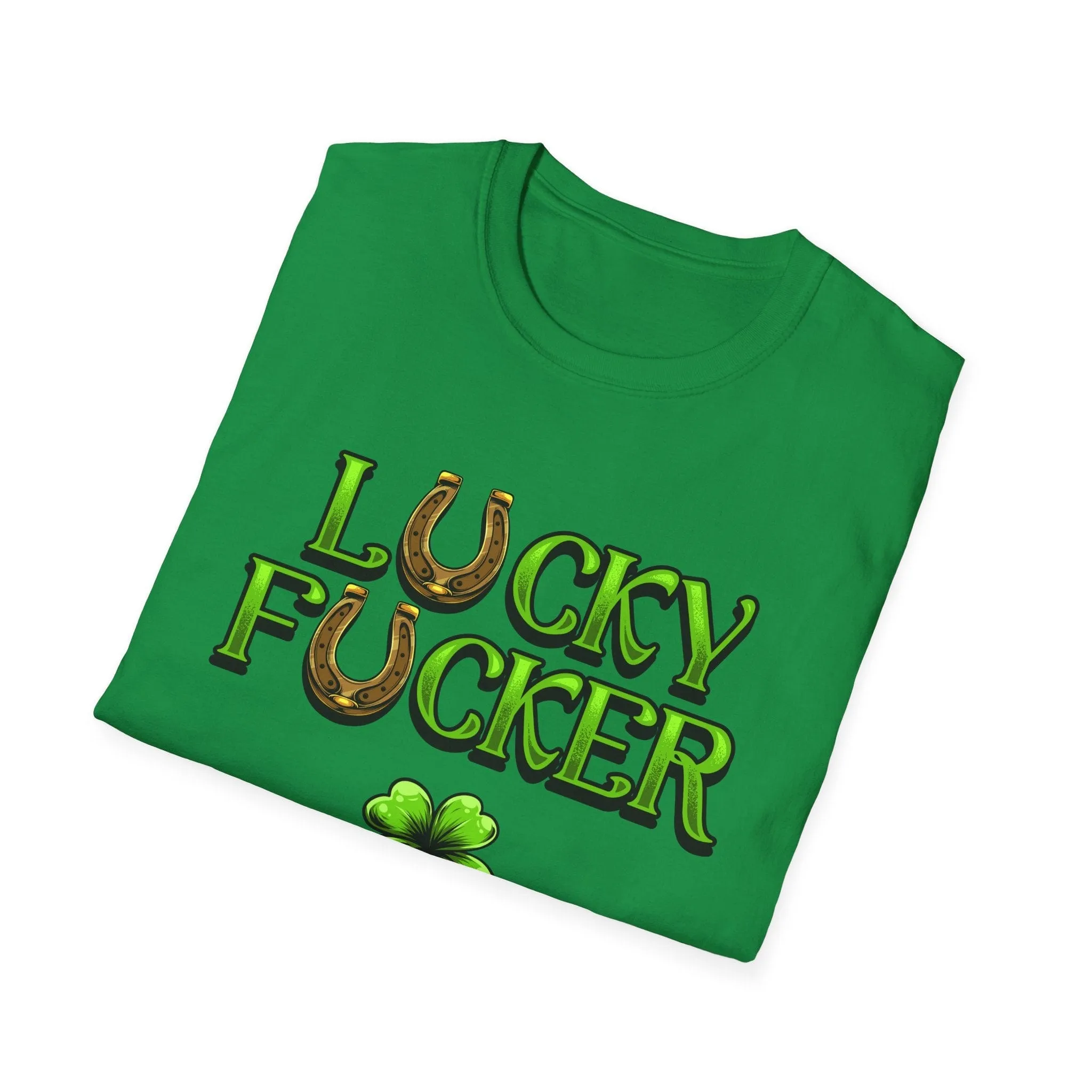 Lucky F*cker | Irish Green Deluxe Tee (unisex)