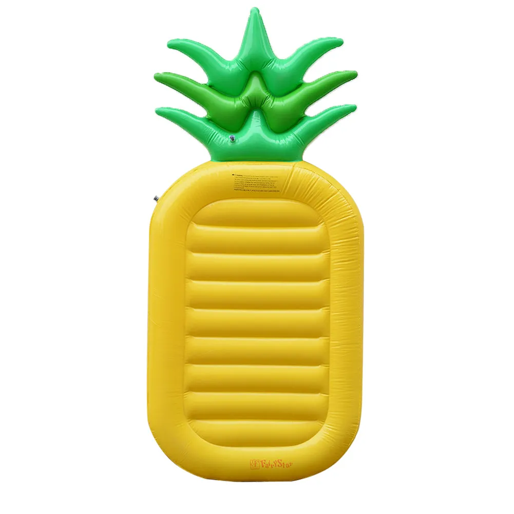 Lumiparty Inflatable Lake River Water Float Giant Tropical Pineapple Raft Lounge Water Chair for Swimming Pool