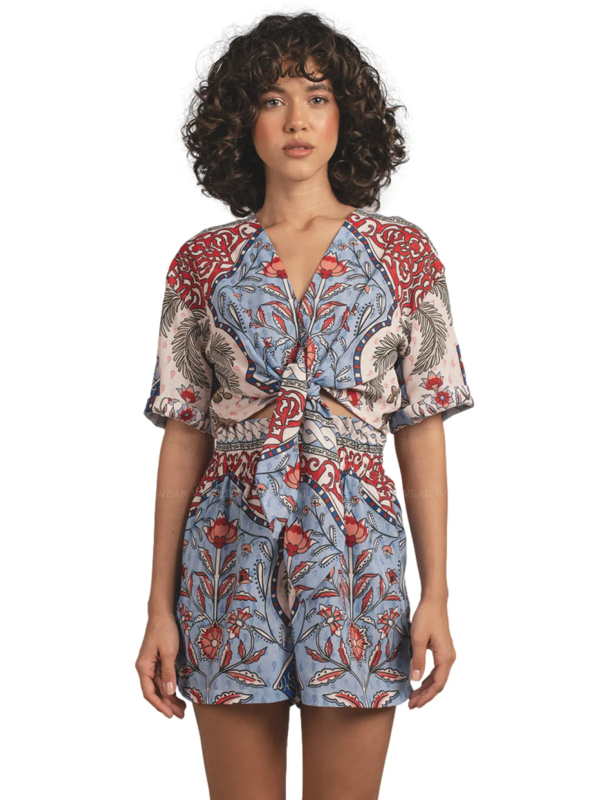 Luna Blouse-Polly Short ::RET