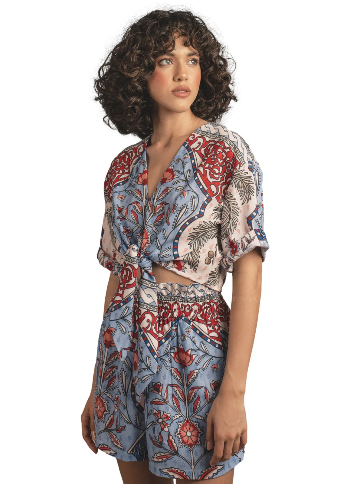 Luna Blouse-Polly Short ::RET