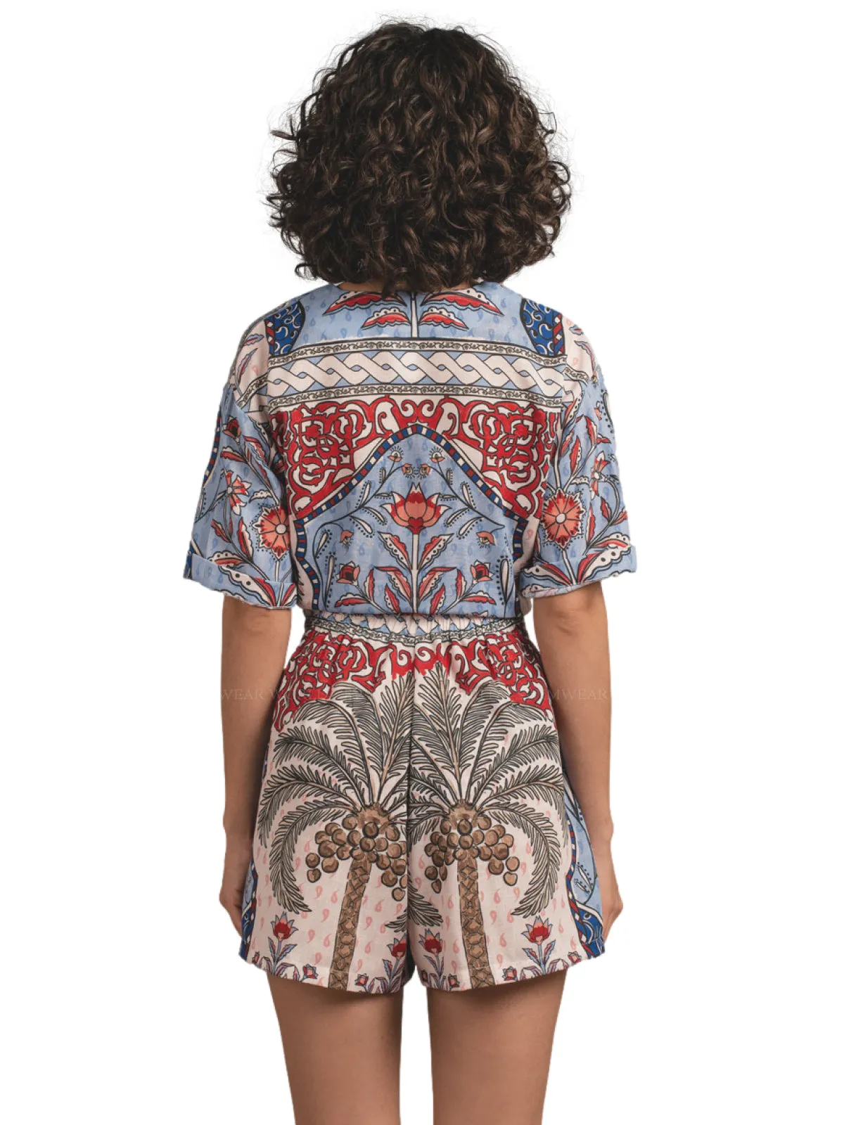 Luna Blouse-Polly Short ::RET
