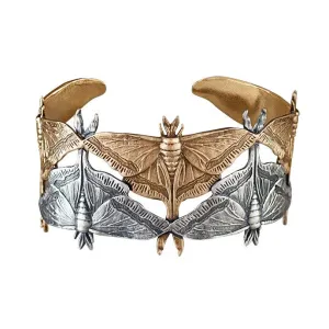 Luna Moth Eclipse Cuff - Antiqued