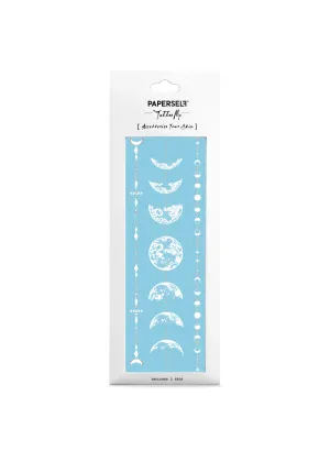 Luna White Temporary Tattoo