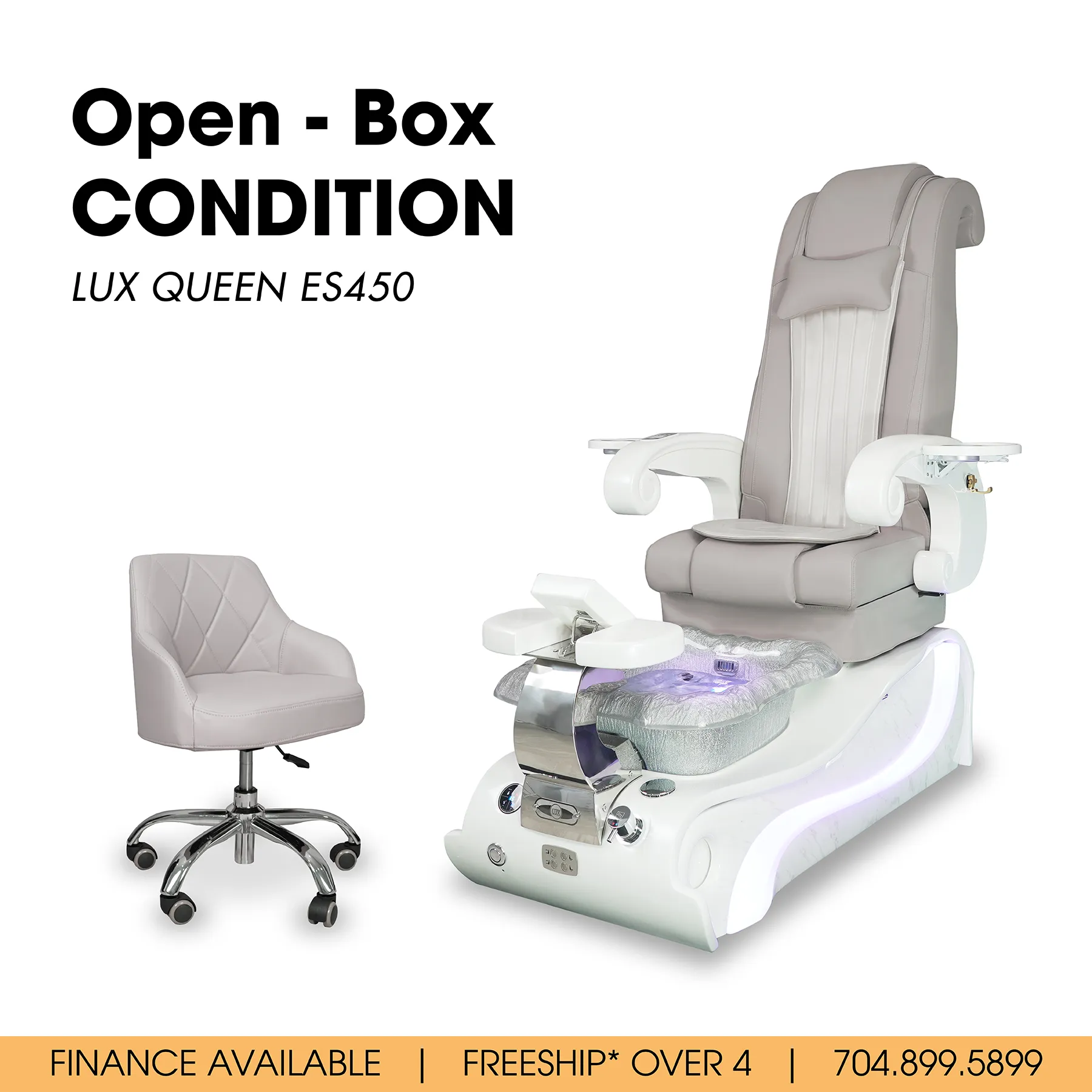 LUX QUEEN ES450 Pedicure Massage Chair :: OPEN-BOX CONDITION