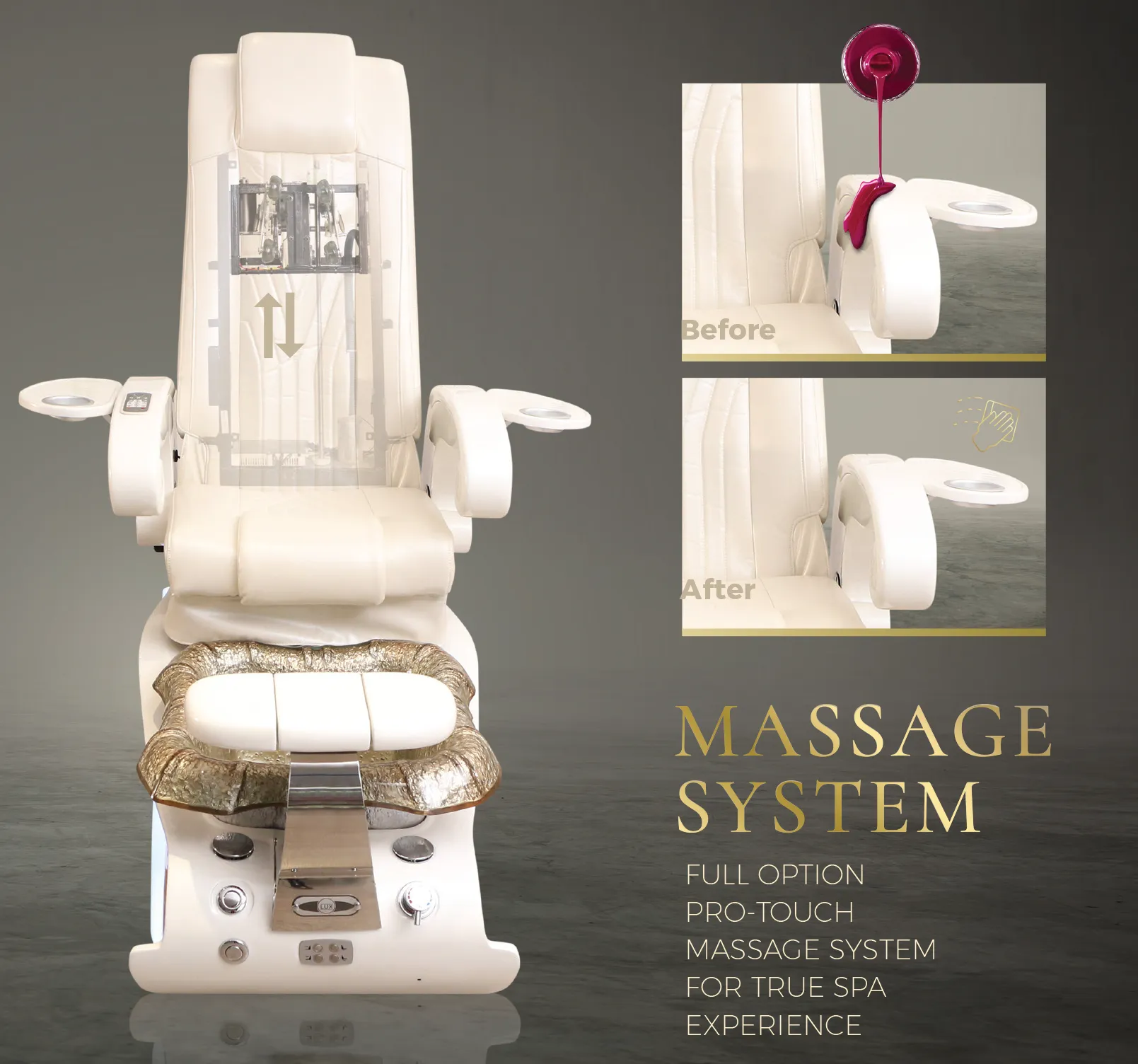LUX QUEEN ES450 Pedicure Massage Chair