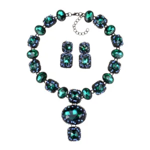 Luxury Austrian Crystal Glass Choker Necklace Women Jewelry