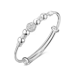 Luxury Bangles Charm Cuff Bracelet 925 Silver For Women Jewelry