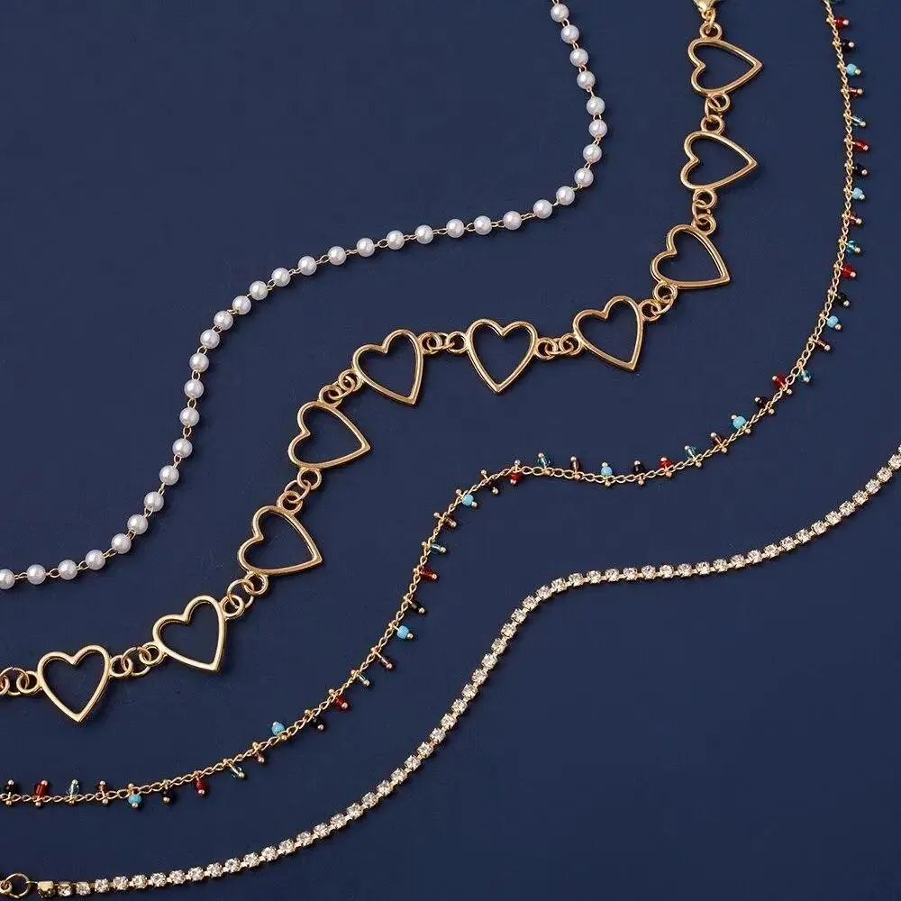 Luxury Fashion Style Simple Pearl Bead Chain Choker Necklace - Aesthetic Fashion Style Jewelry for women Fashion Jewelry Accessories