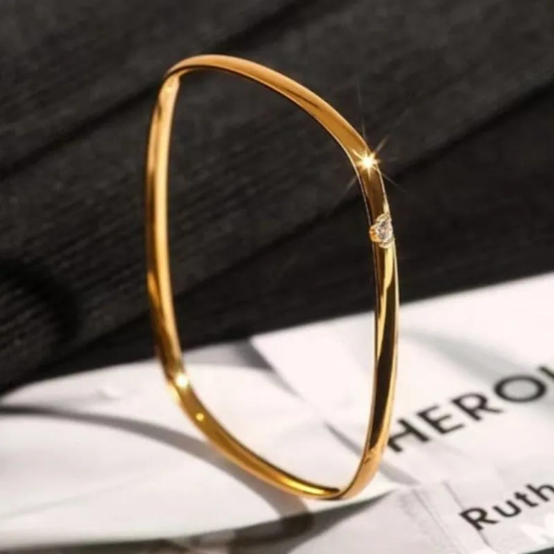 Luxury Resin Bangle Bracelet for Women Girls Wedding Jewellery