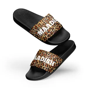 Maadish | Women's Cheetah Print slides