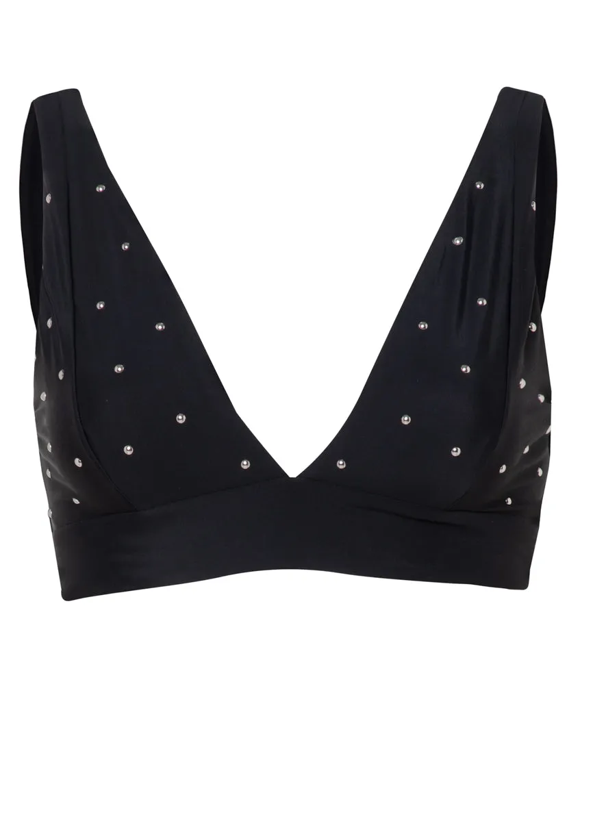 Maaji Blackjack Paradisial Triangle Long Line Bikini Top