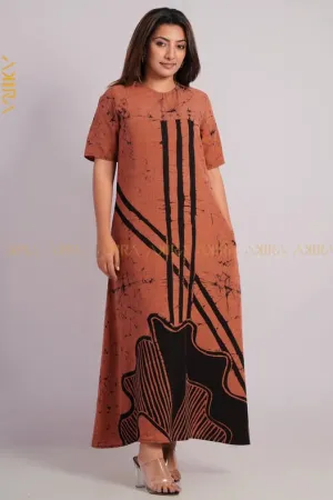 Madeline Batik Rayon Dress | Kaftan, Bohemian Dress, Floral Dress, Boho Maxi Dress