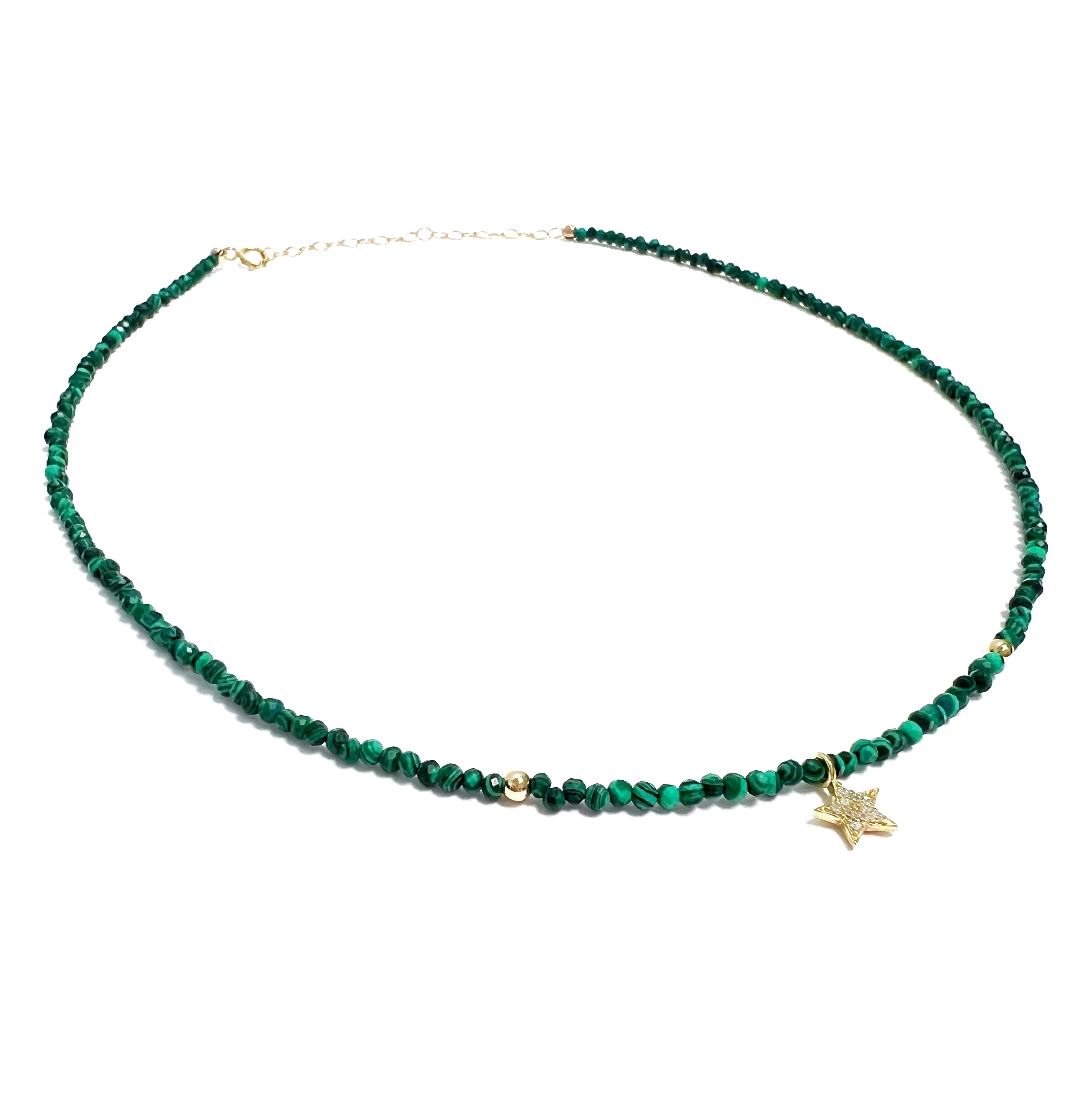 Malachite Mini Charm Chokers