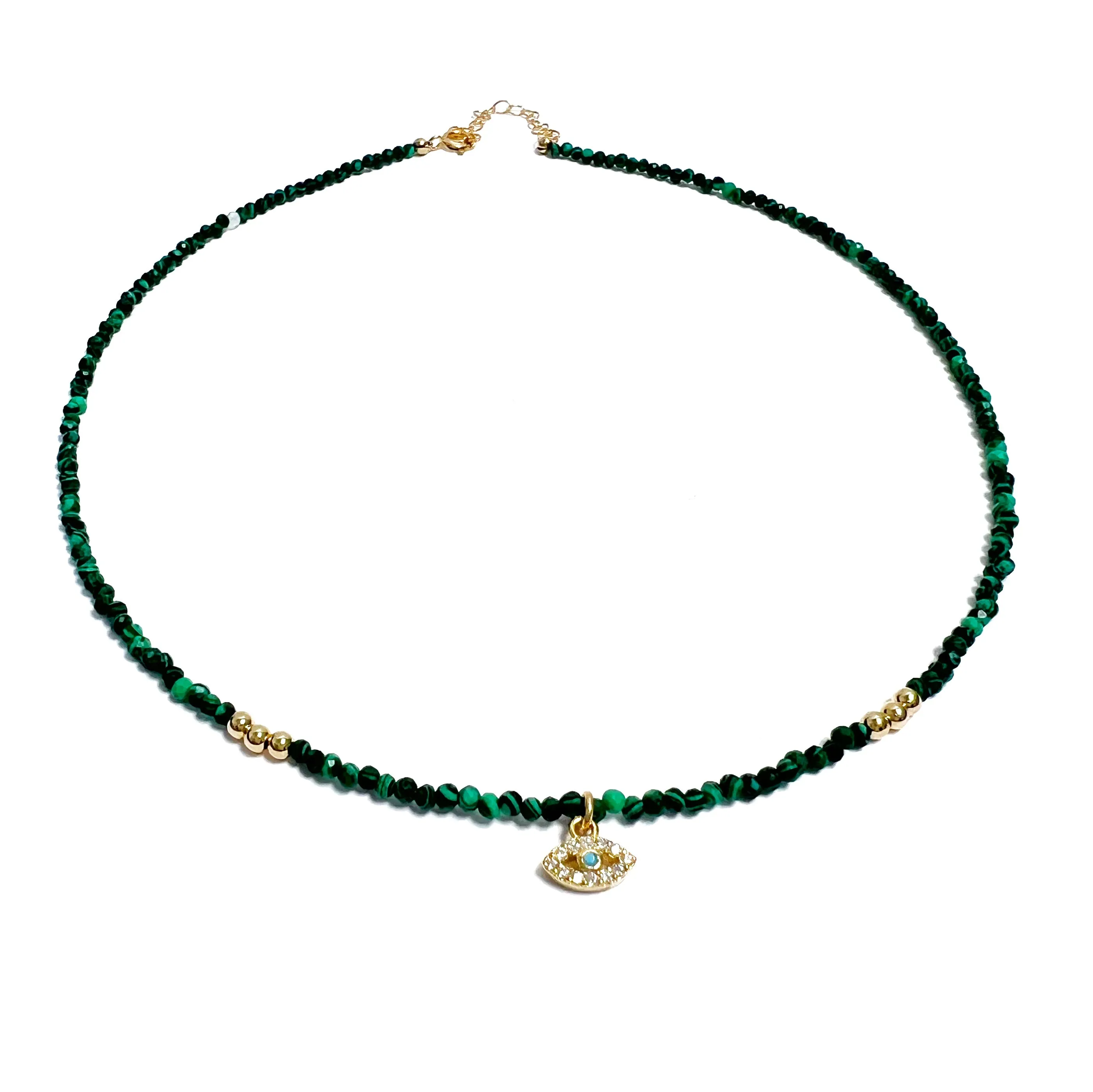 Malachite Mini Charm Chokers