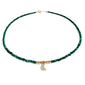 Malachite Mini Charm Chokers