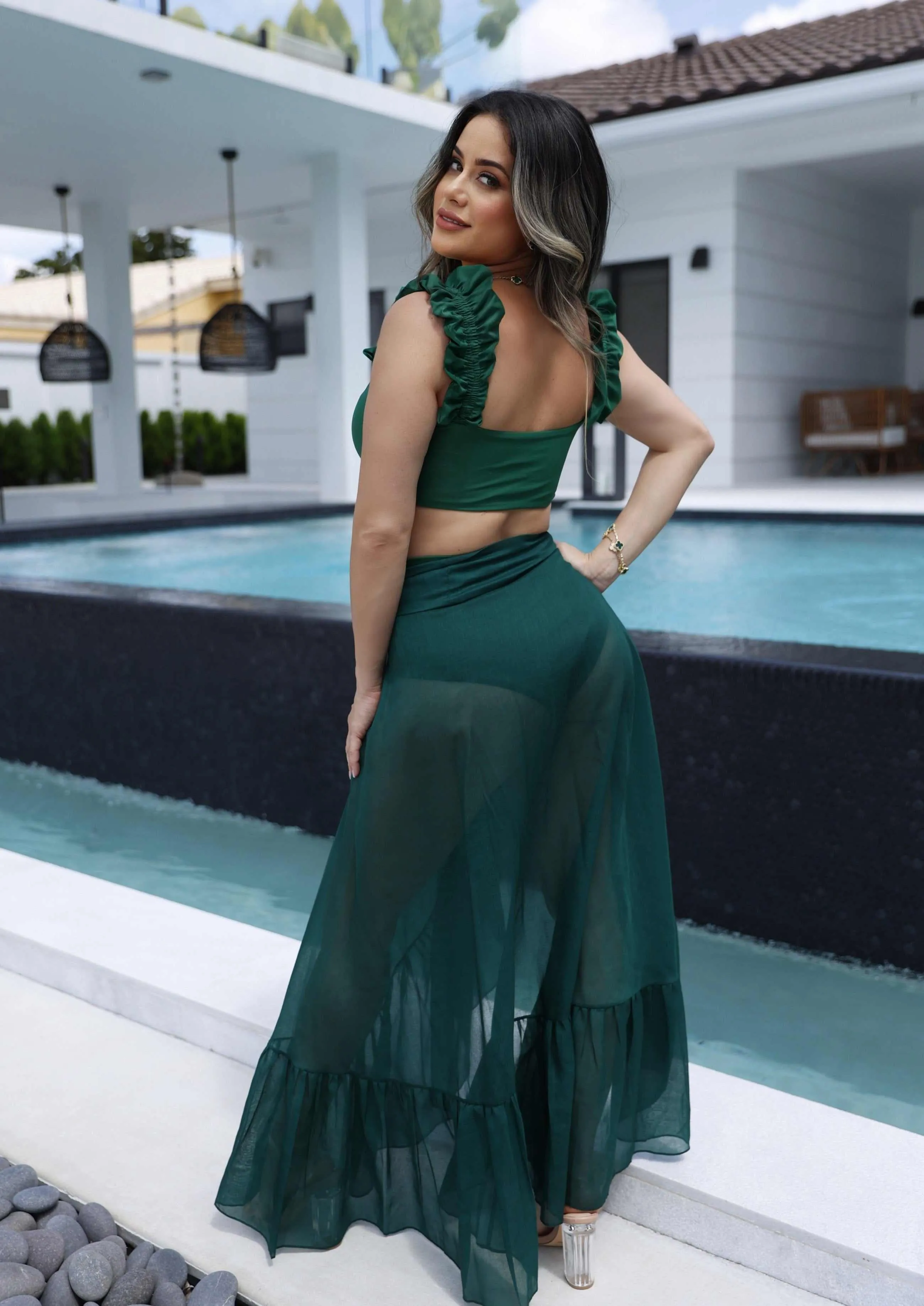 Mallorca Two-Piece Swimsuit – Emerald Green Luxury Bikini | Limited Edition 2025
