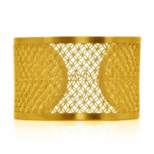 MARA GOLD CUFF BRACELET FILIGREE