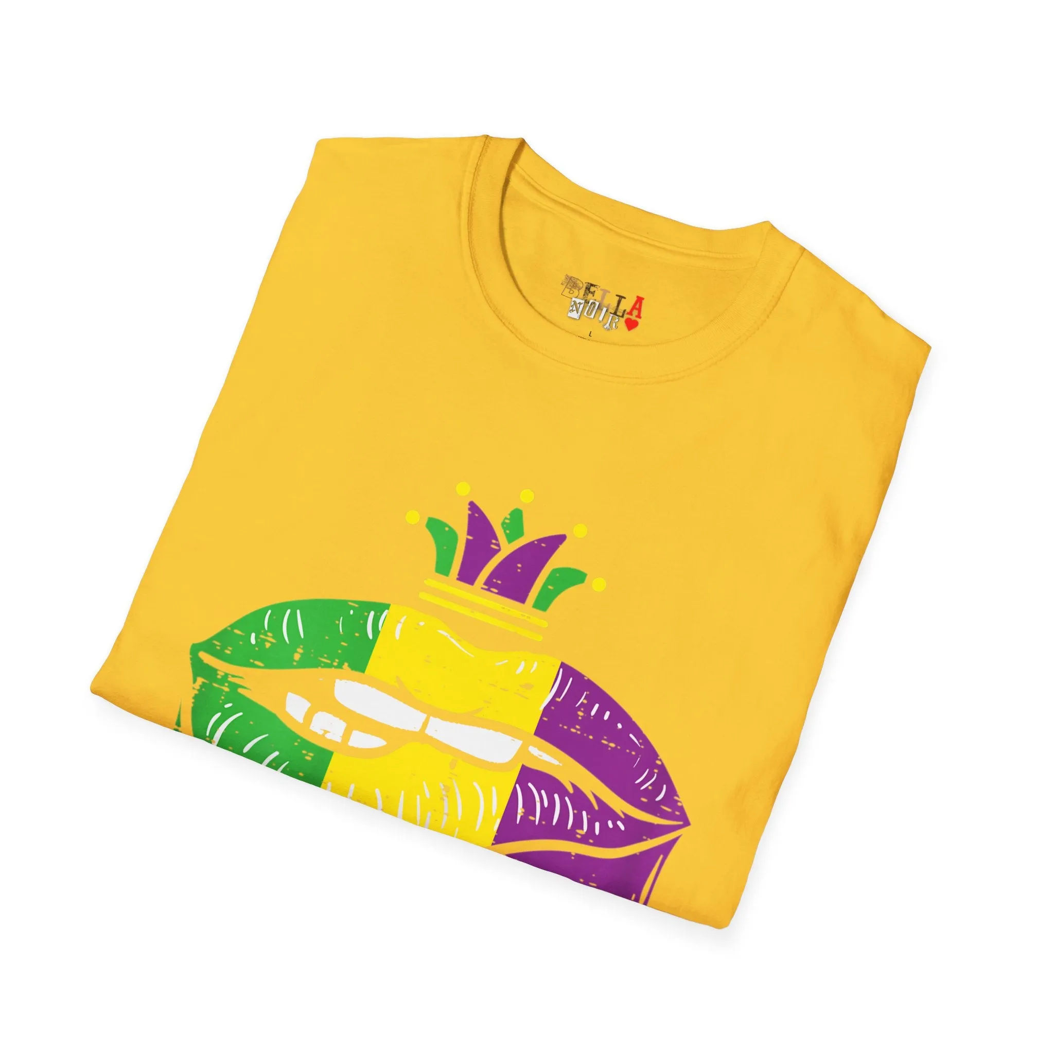 Mardi Gras Lips Unisex Softstyle T-Shirt