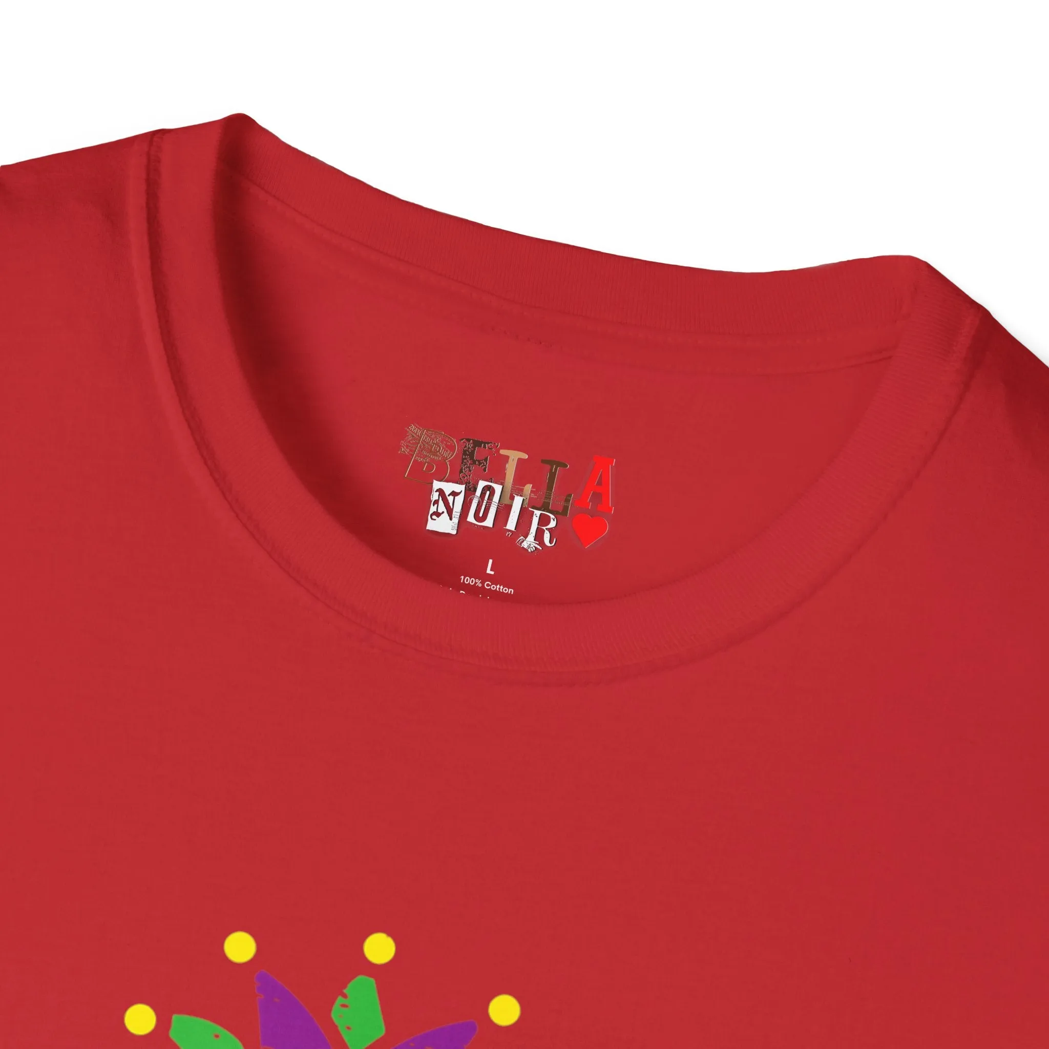 Mardi Gras Lips Unisex Softstyle T-Shirt