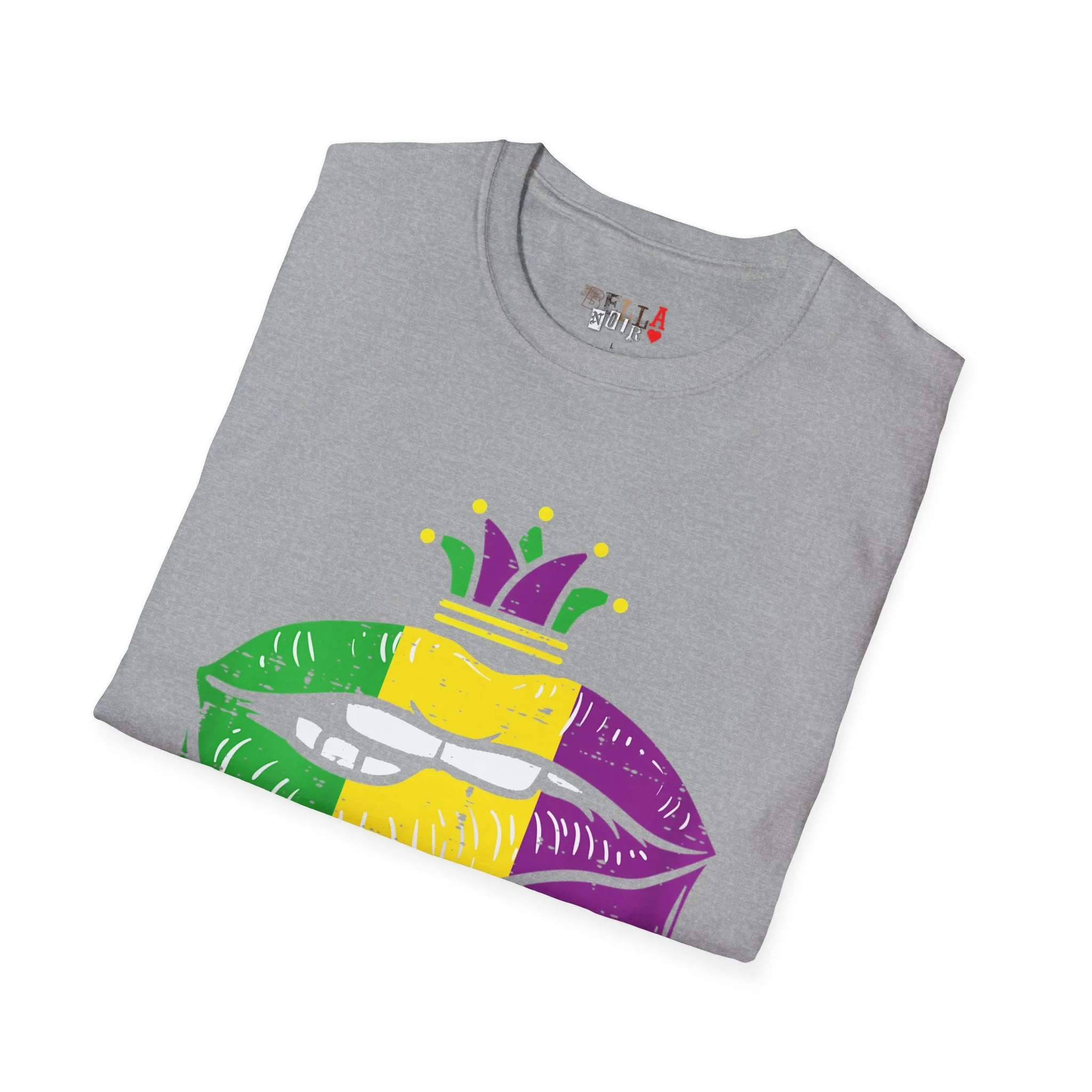 Mardi Gras Lips Unisex Softstyle T-Shirt