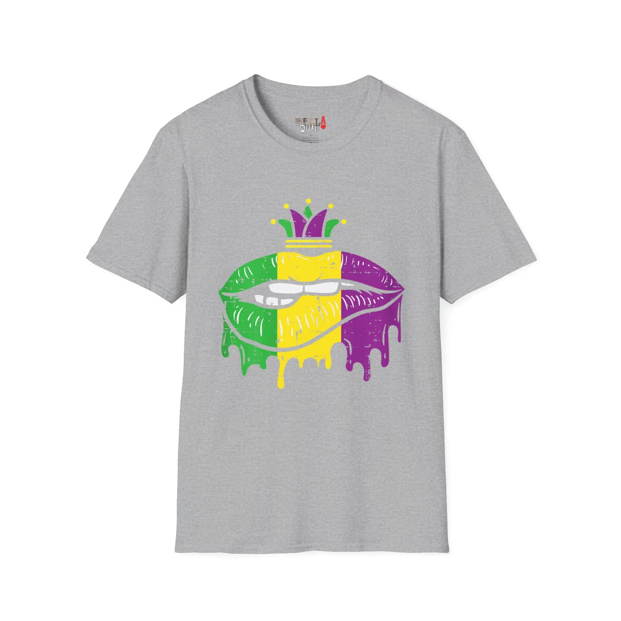 Mardi Gras Lips Unisex Softstyle T-Shirt