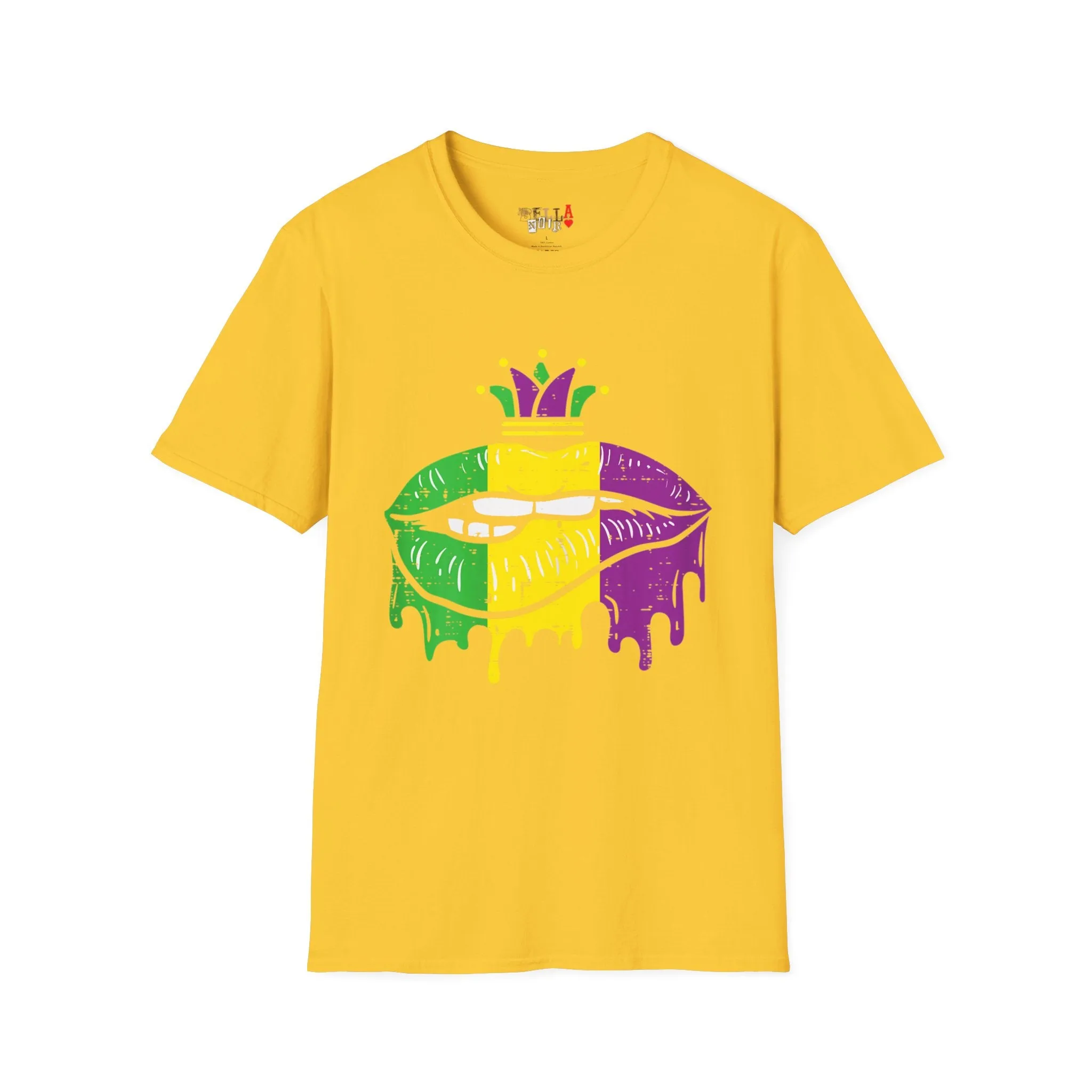 Mardi Gras Lips Unisex Softstyle T-Shirt
