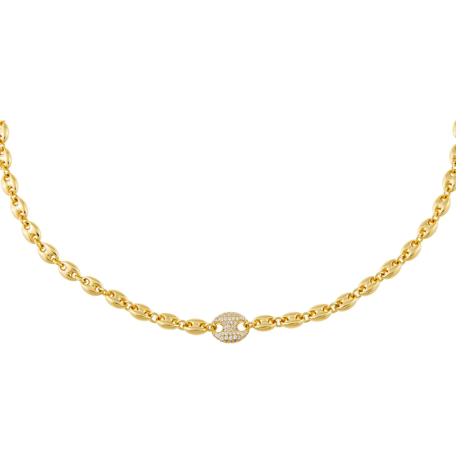 Mariner Link CZ Necklace