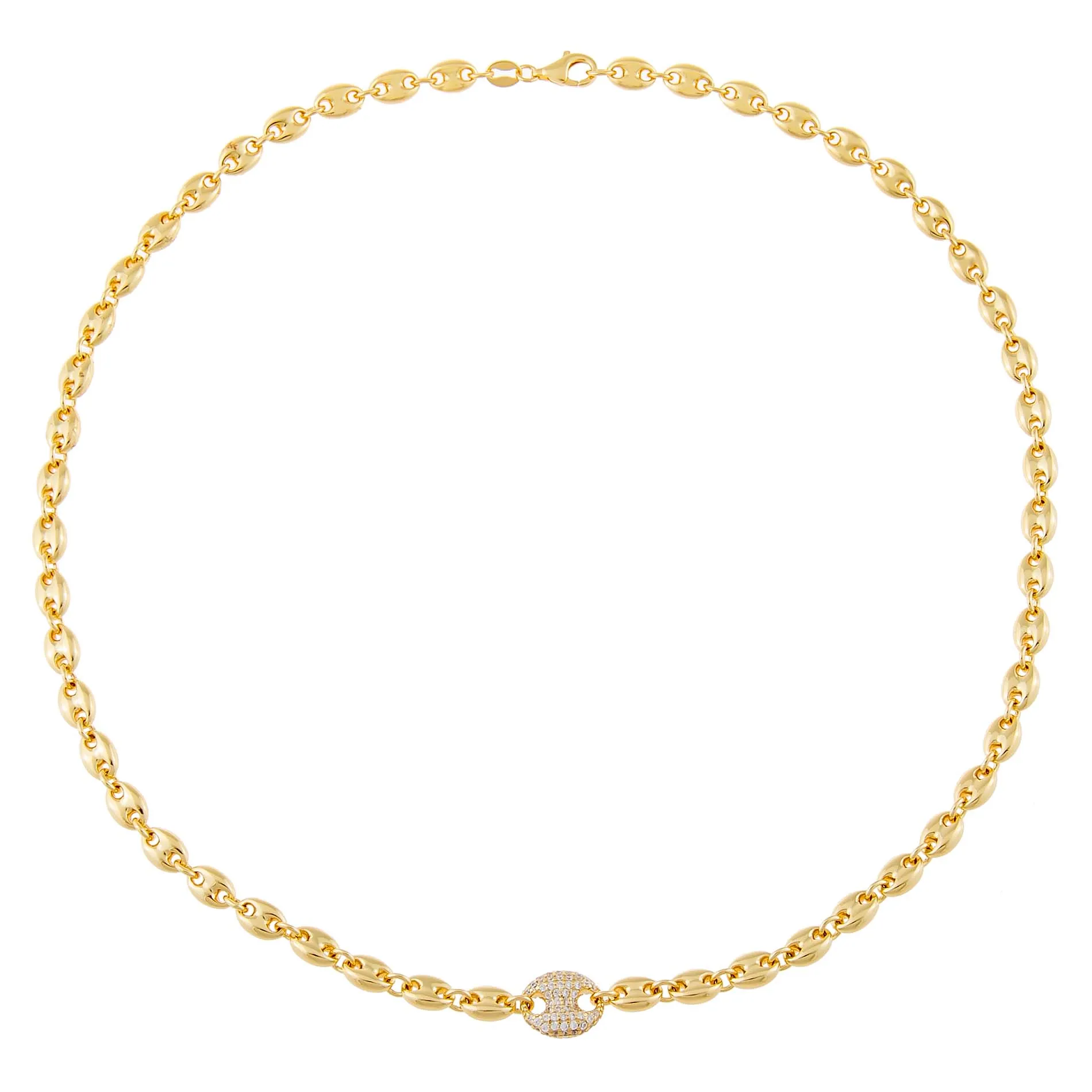 Mariner Link CZ Necklace