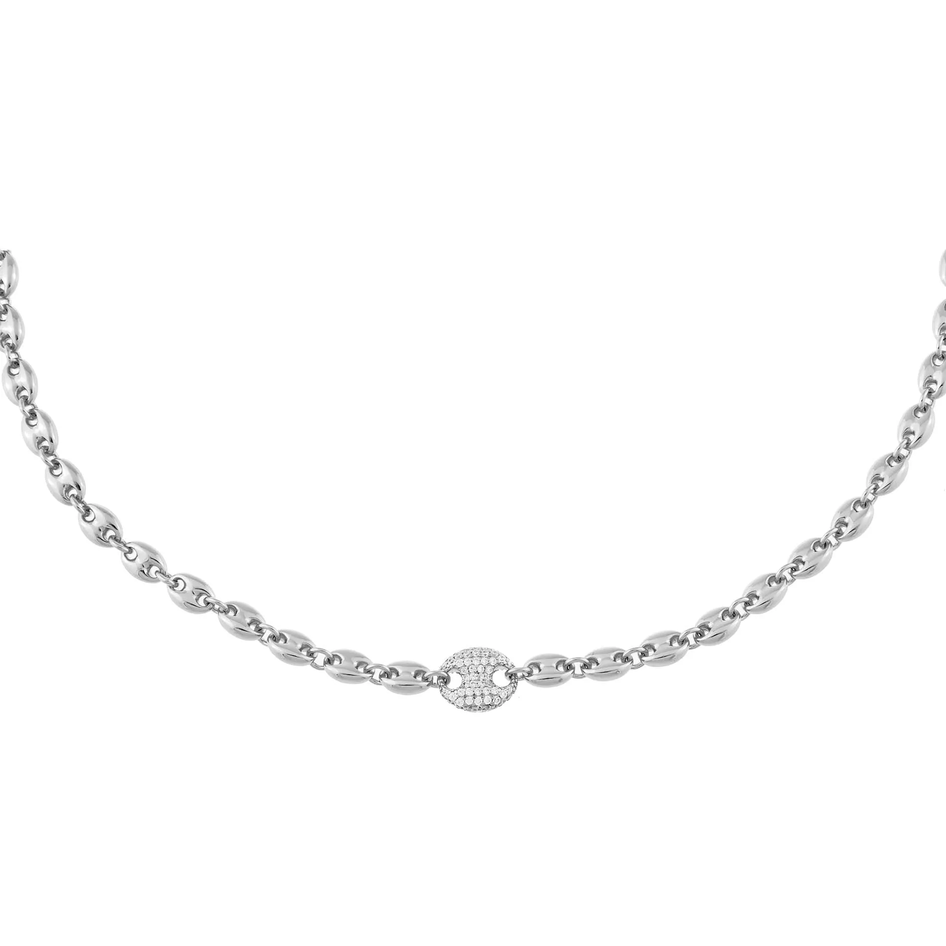 Mariner Link CZ Necklace
