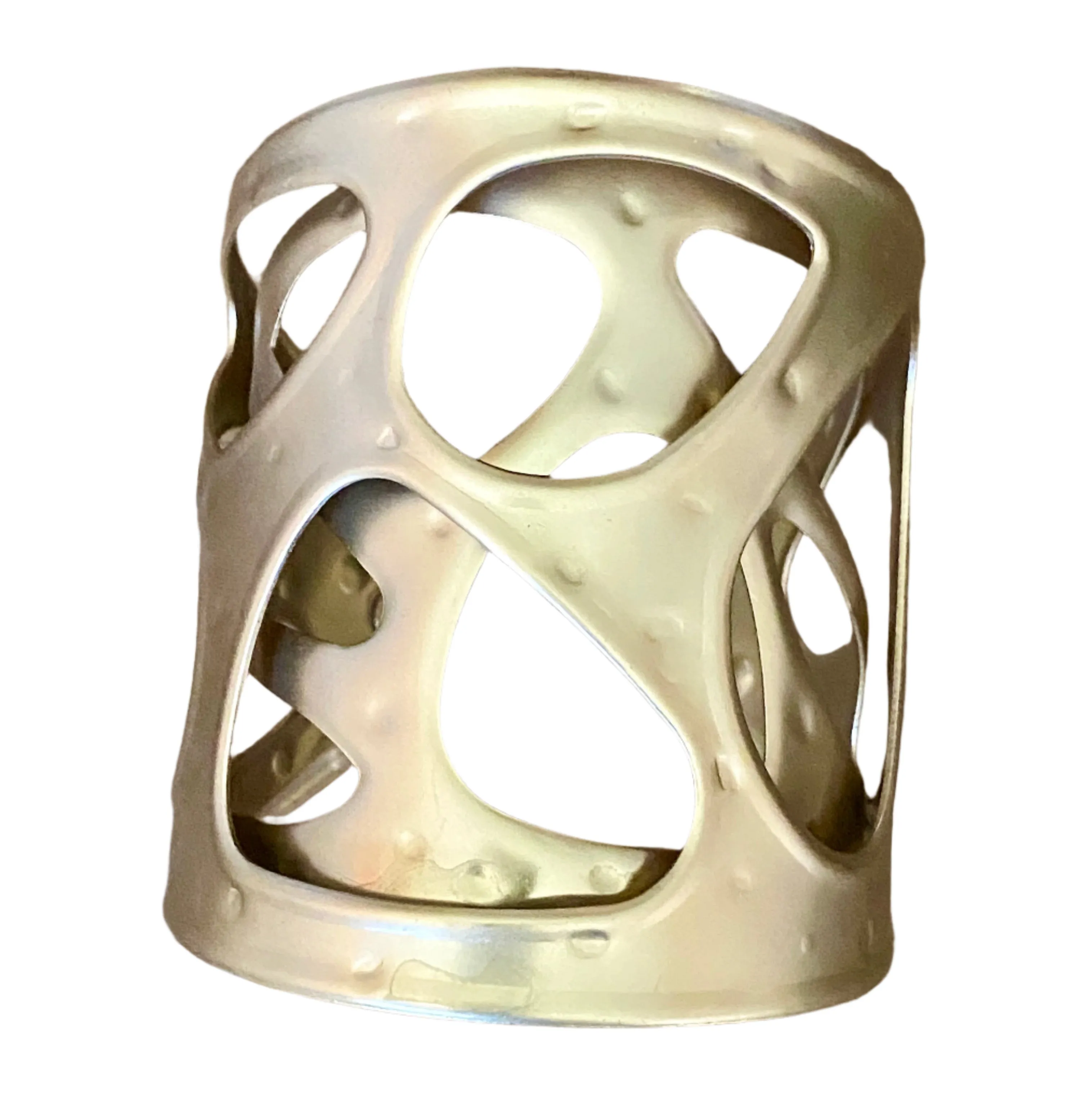Matte Gold Geometric Cuff Bracelet