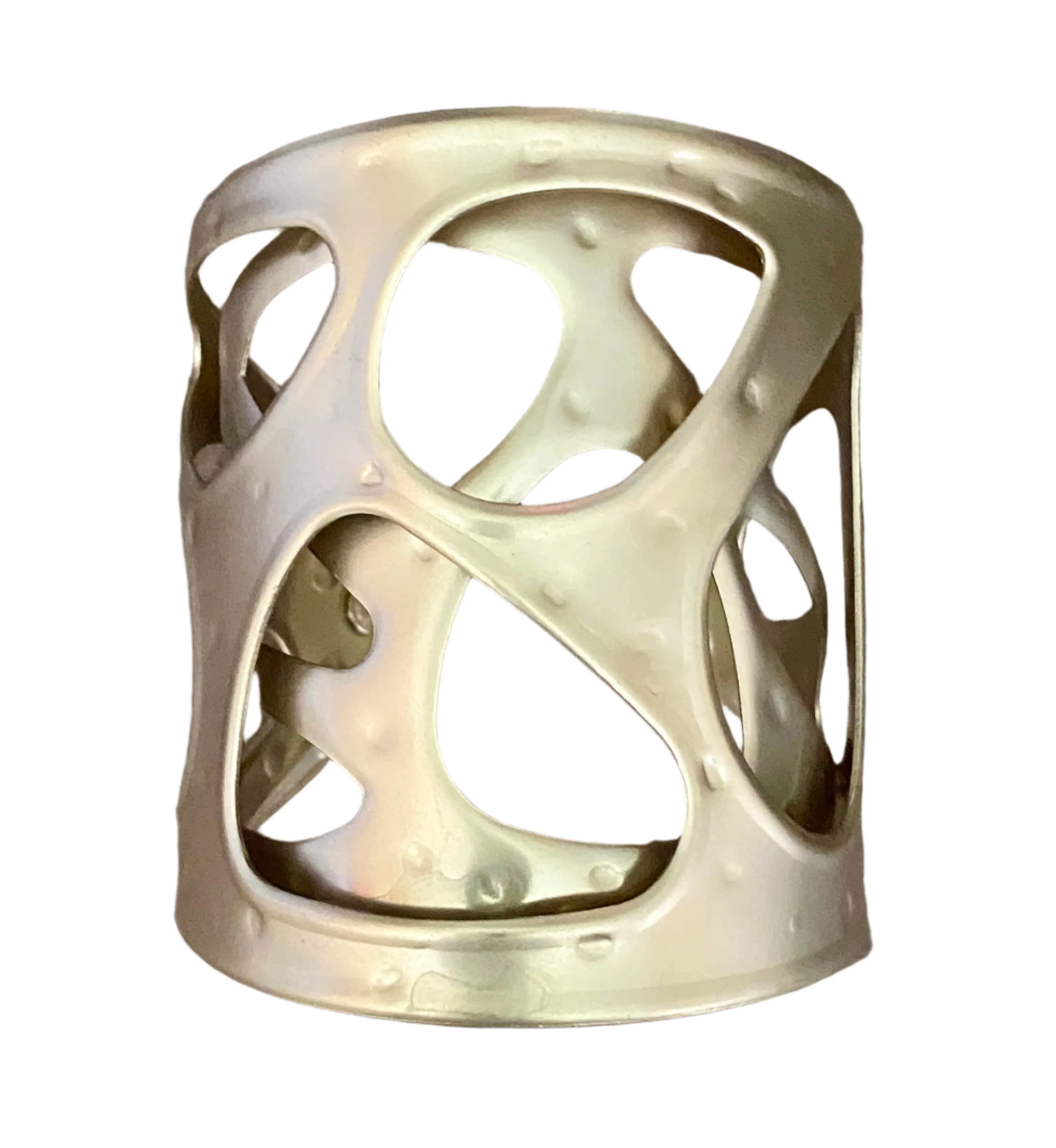 Matte Gold Geometric Cuff Bracelet