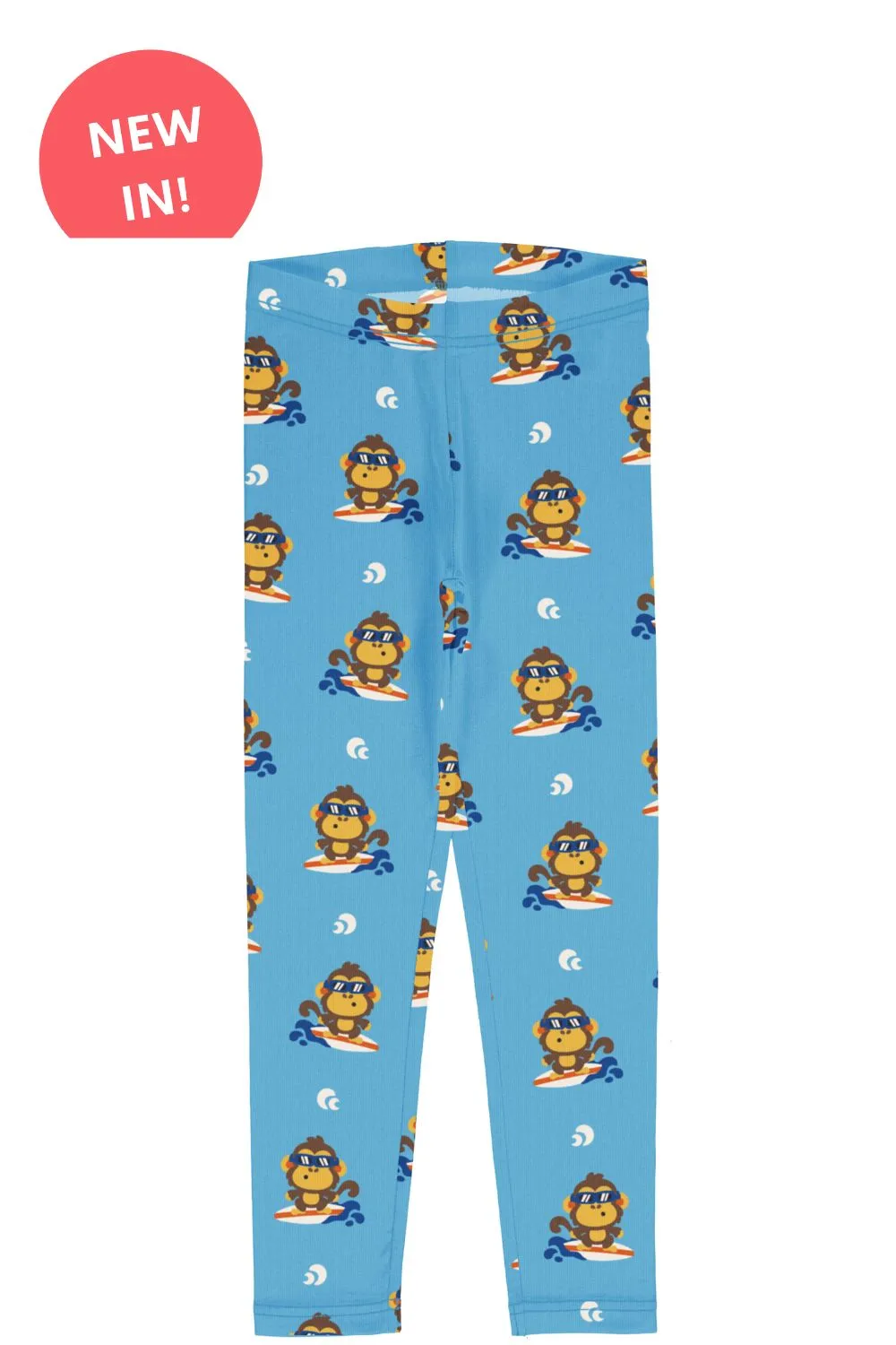 Maxomorra Organic Children's Leggings-Monkey Leggings