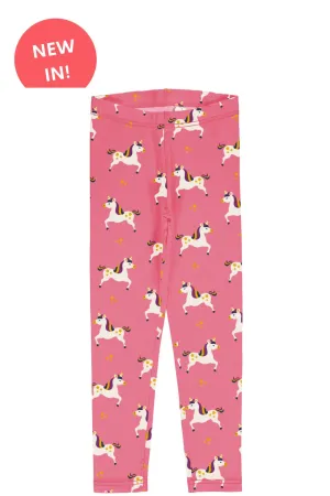 Maxomorra Organic Children's Leggings-Unicorn Leggings