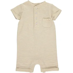 Me & Henry Camborne Romper in Beige Ribbed
