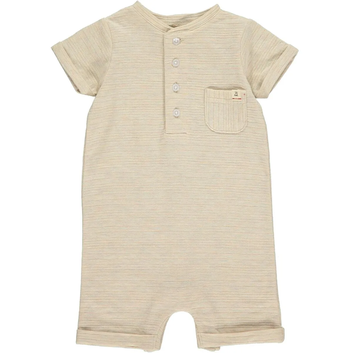 Me & Henry Camborne Romper in Beige Ribbed